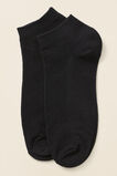 Micro-Rib Ankle Sock  Black  hi-res