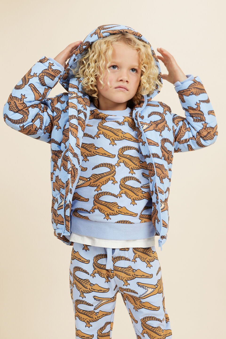 Crocodile Jacket  Blue Jay