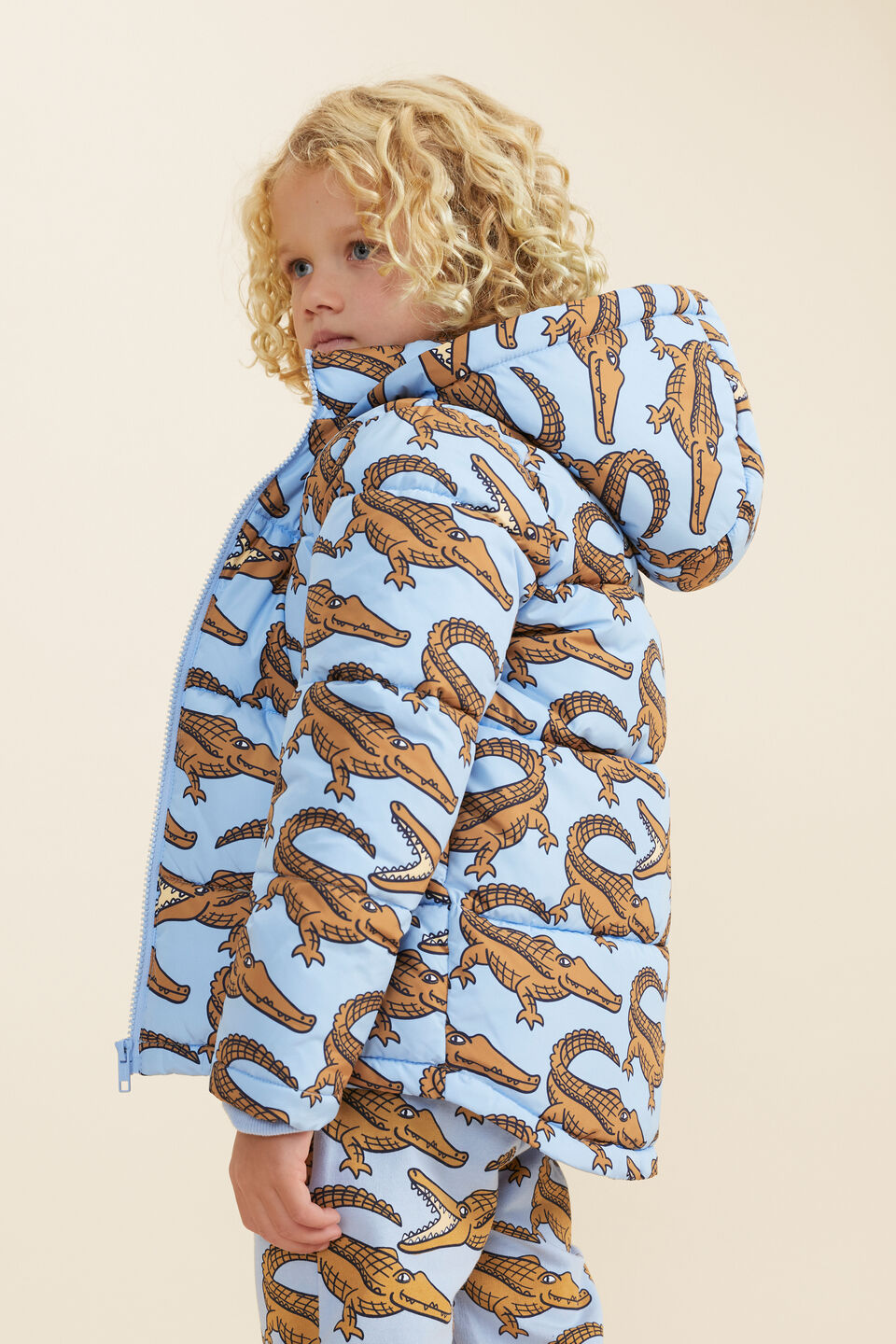Crocodile Jacket  Blue Jay