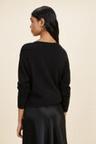 V Neck Sweater  Black  hi-res