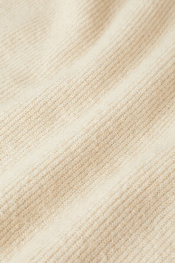 Wool Blend Poncho  Pebble Cream Marle  hi-res