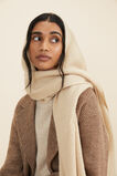 Knitted Hood Scarf  Pebble Cream Marle  hi-res