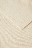 Knitted Hood Scarf  Pebble Cream Marle  hi-res