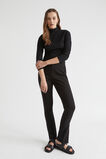 Textured Long Sleeve Top  Black  hi-res