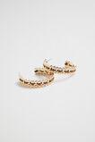 Threaded Hoop Earring  Gold  hi-res