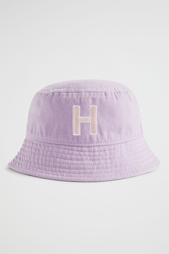 Initial Emb Bucket Hat  H  hi-res