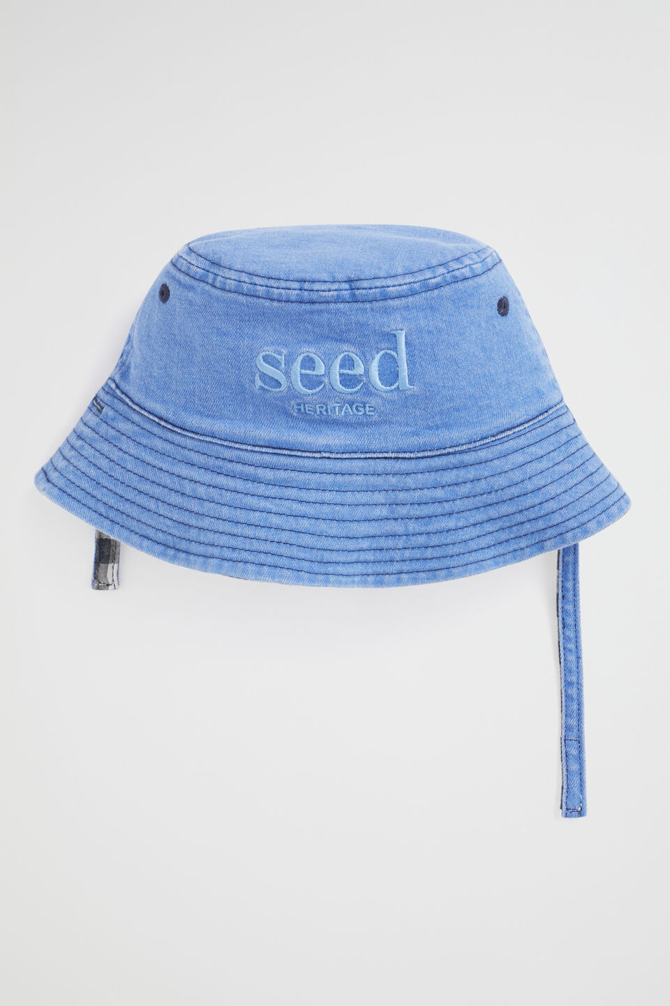 Heritage Check Bucket Hat  Chambray