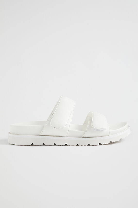 Moulded Tab Footbed Sandal  White  hi-res