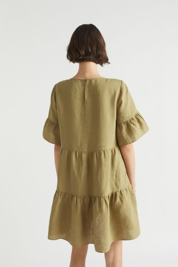 Core Linen Mini Dress  Deep Bronze  hi-res