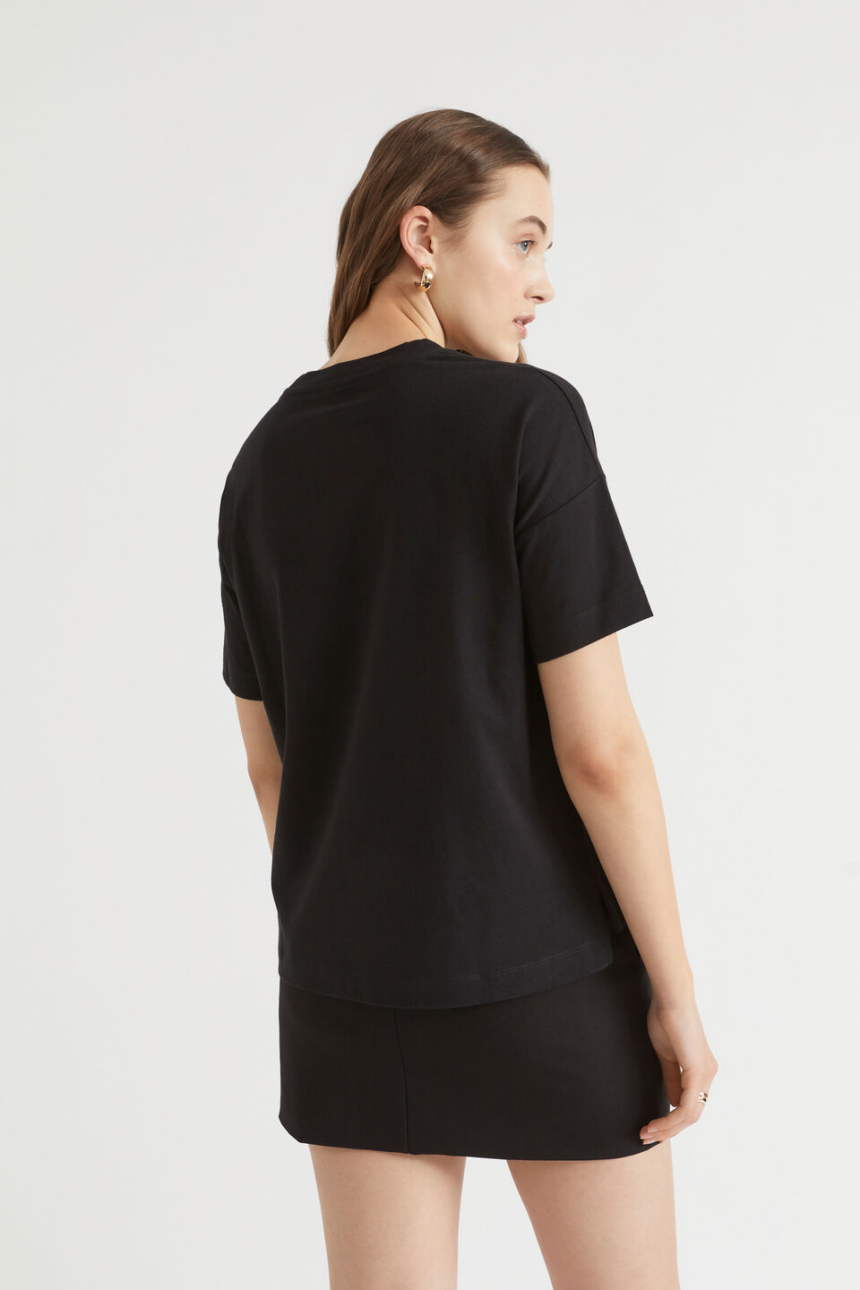 Mini Suit Skirt  Black