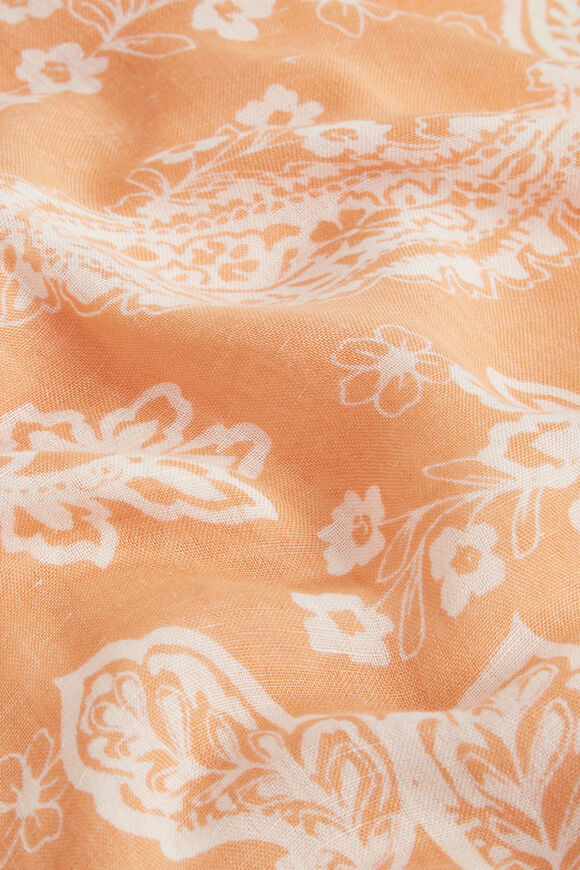 Lightweight Print Poncho  Peach Bloom  hi-res