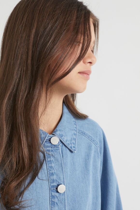 Denim Shirt Dress  Bright Sky  hi-res