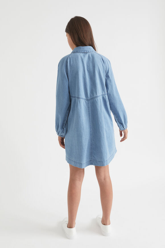 Denim Shirt Dress  Bright Sky  hi-res