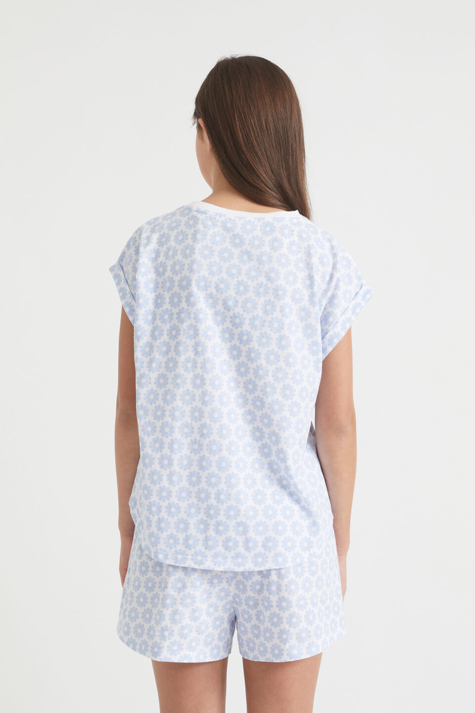 Flower Pj  Sky Blue