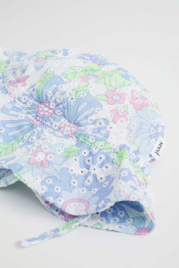 Cutwork Floral Sunhat  Multi  hi-res