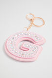 Jewel Initial Keyring  G  hi-res