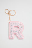 Jewel Initial Keyring  R  hi-res