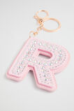 Jewel Initial Keyring  R  hi-res