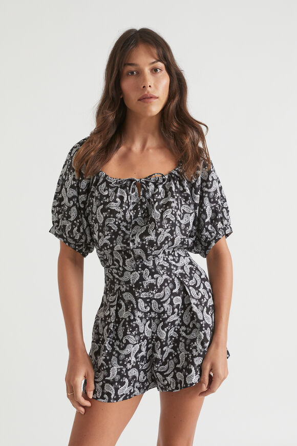 Linen Paisley Pleat Short  Ditsy Paisley  hi-res