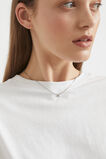Silver Initial Necklace  C  hi-res