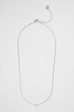 Silver Initial Necklace  C  hi-res