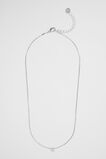 Silver Initial Necklace  K  hi-res