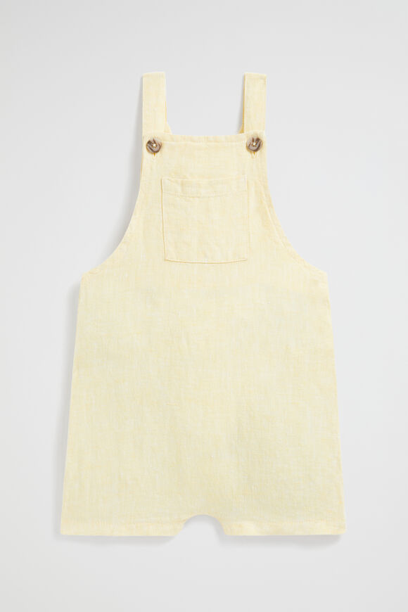 Linen Pocket Overall  Lemon  hi-res