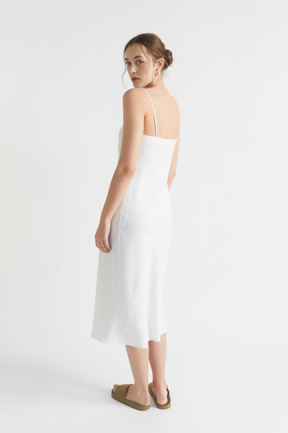 Core Linen Slip Dress  Whisper White  hi-res