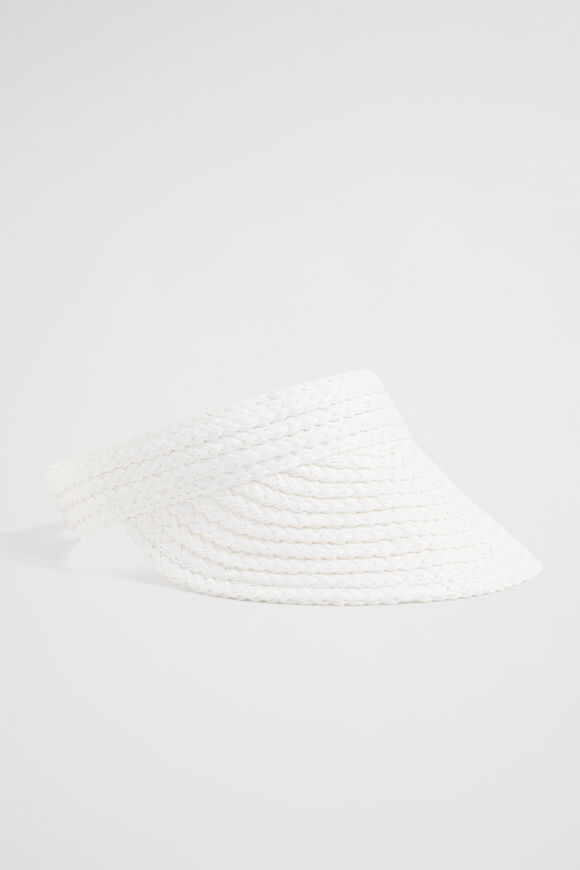 Essential Straw Visor  White  hi-res