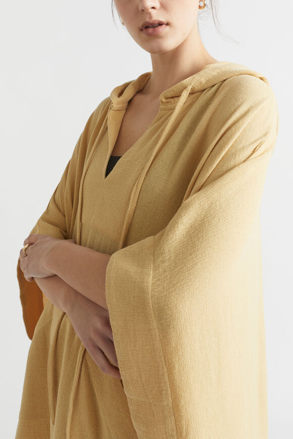 Lightweight Hooded Poncho  Shortbread  hi-res