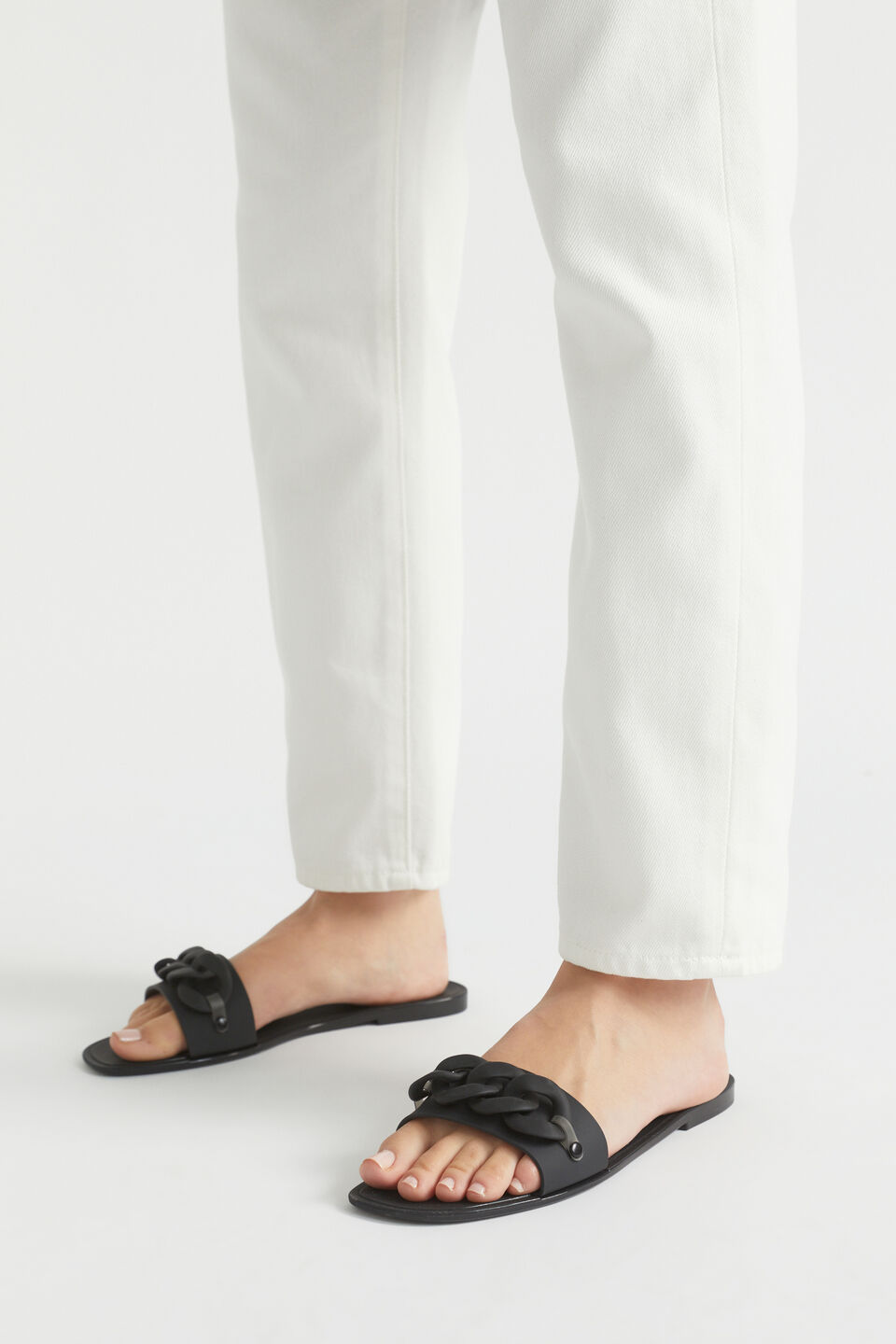 Chain Jelly Slide  Black
