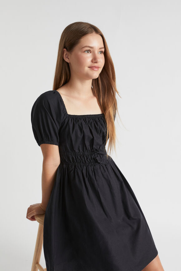 Linen Dress  Black  hi-res