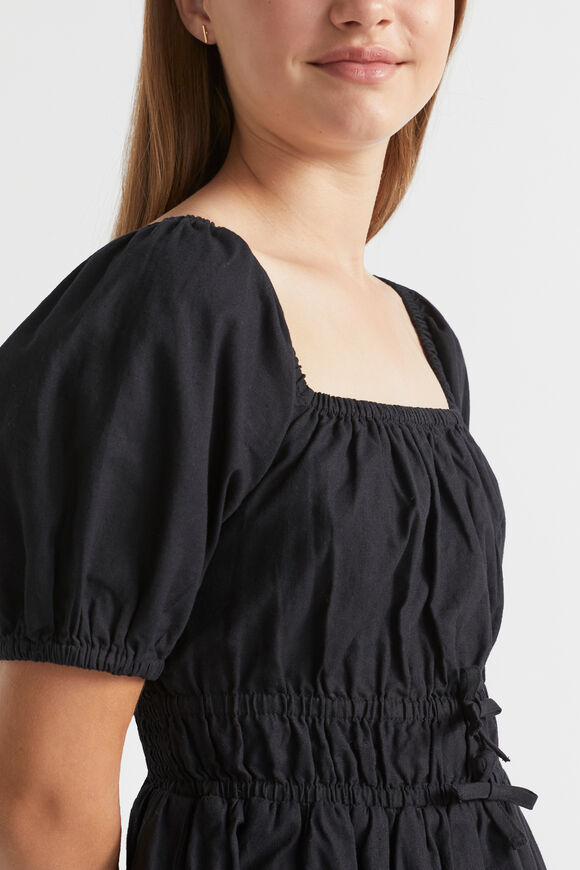 Linen Dress  Black  hi-res
