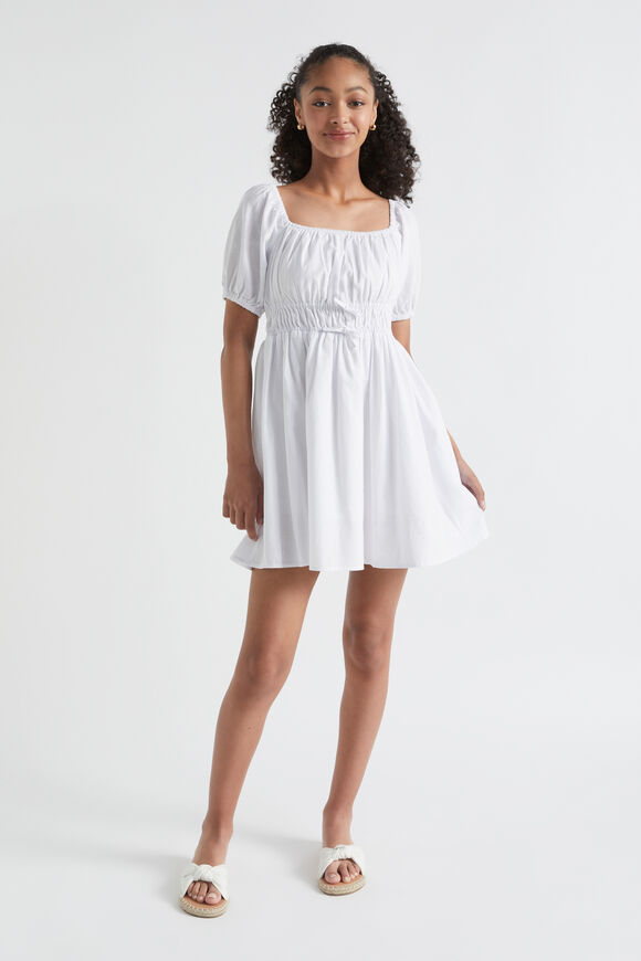 Linen Dress  White  hi-res