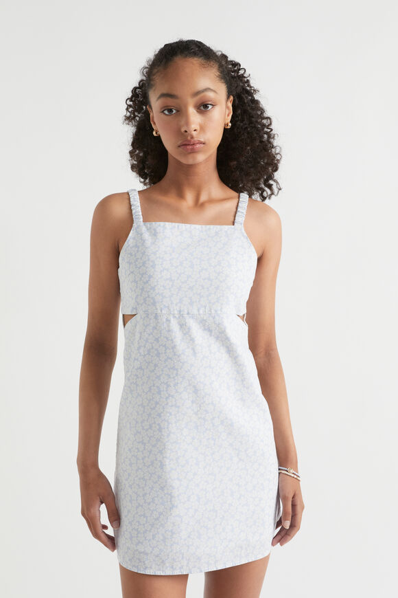 Cut-Out Dress  Sky Blue  hi-res