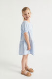 Textured Cotton Dress  Baby Blue  hi-res
