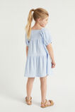 Textured Cotton Dress  Baby Blue  hi-res