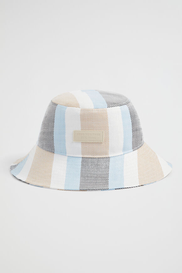 Stripe Bucket Hat  Bluebell Multi  hi-res