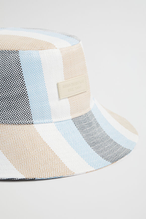 Stripe Bucket Hat  Bluebell Multi  hi-res