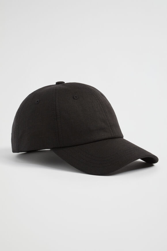 Linen Soft Cap  Black  hi-res