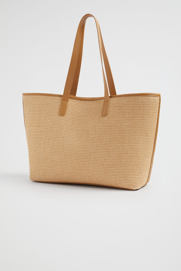 Straw Essential Tote  Toffee  hi-res