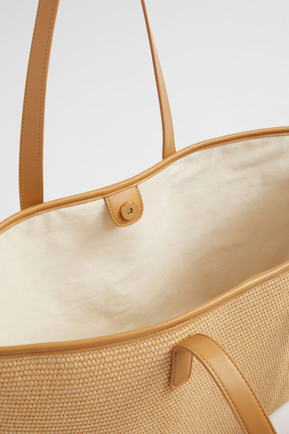 Straw Essential Tote  Toffee  hi-res