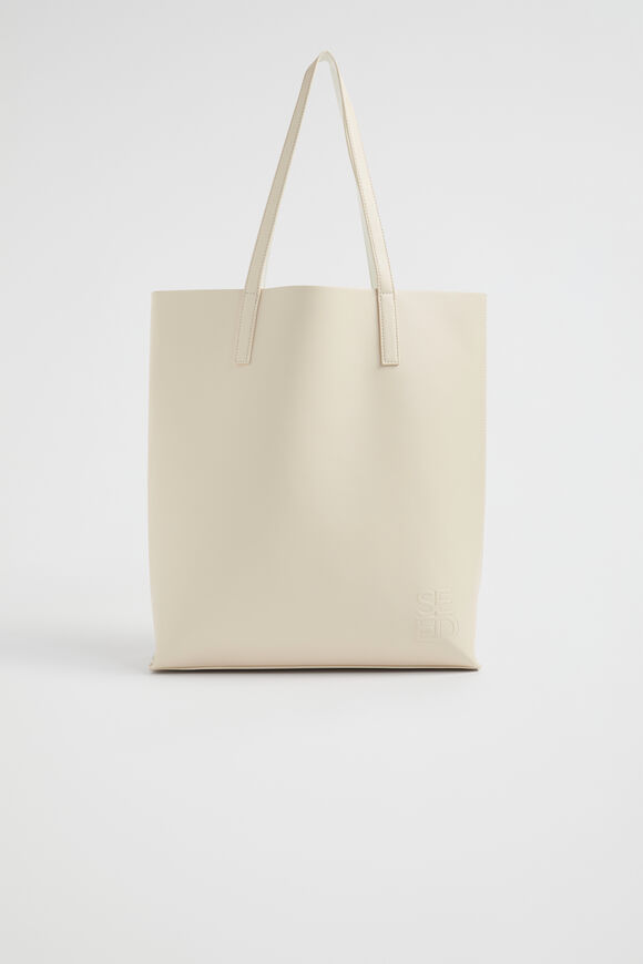 Quad Logo Tote  Natural  hi-res