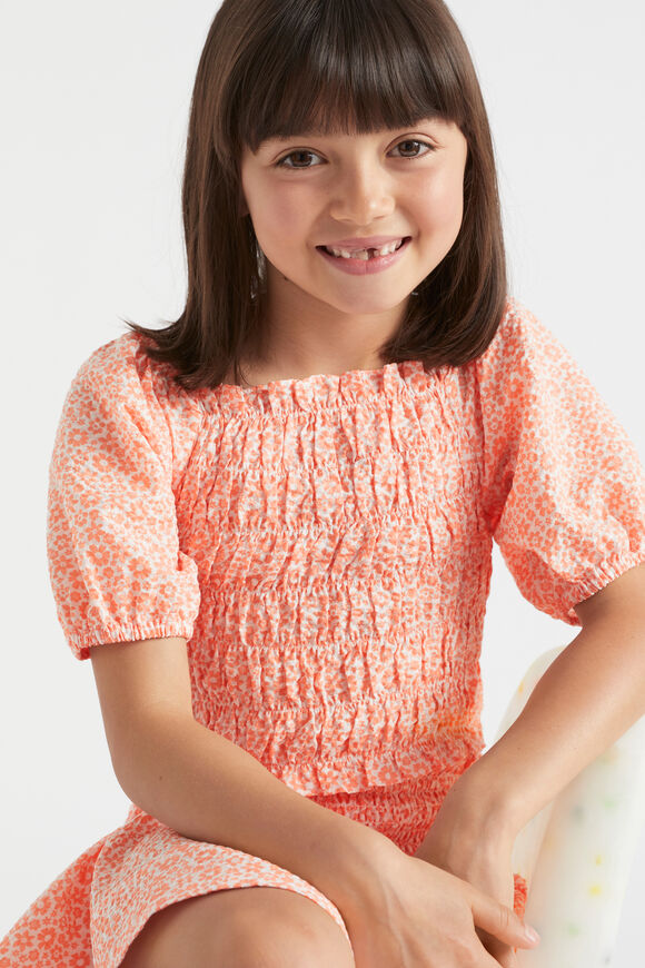 Ditsy Top  Mango  hi-res
