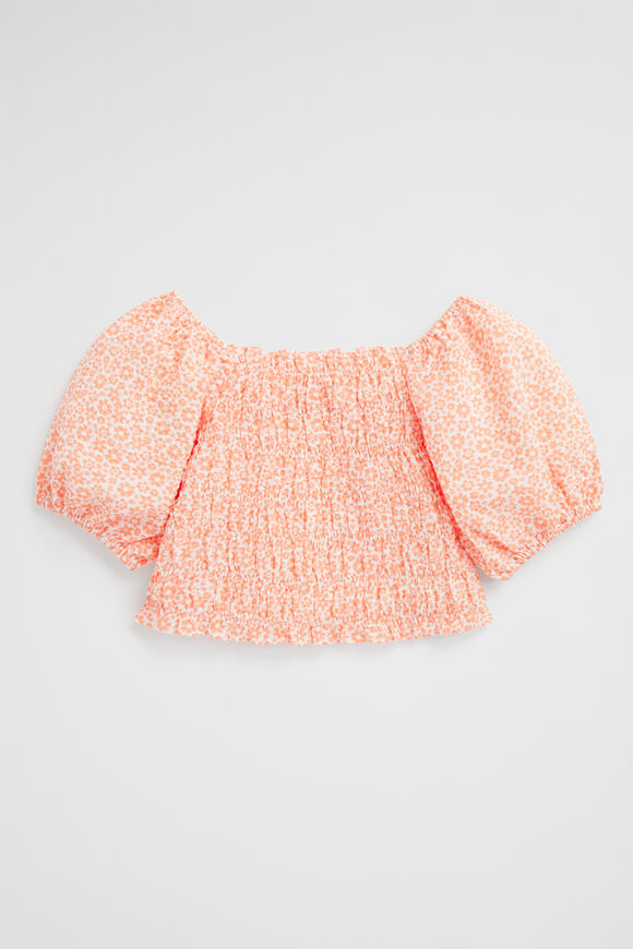 Ditsy Top  Mango  hi-res