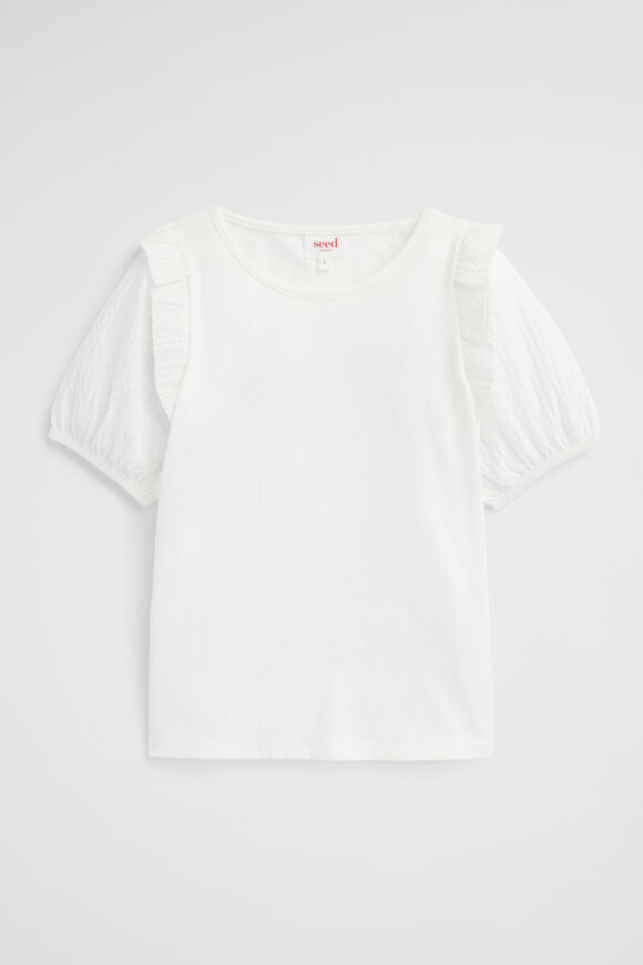 Puff Sleeve Tee  Vintage White  hi-res