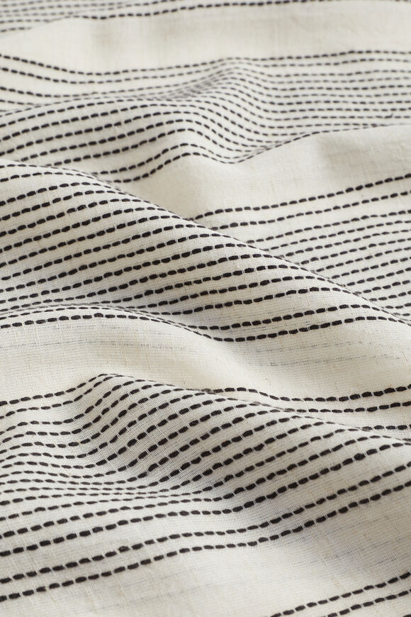 Textured Stripe Kaftan  Black Stripe  hi-res