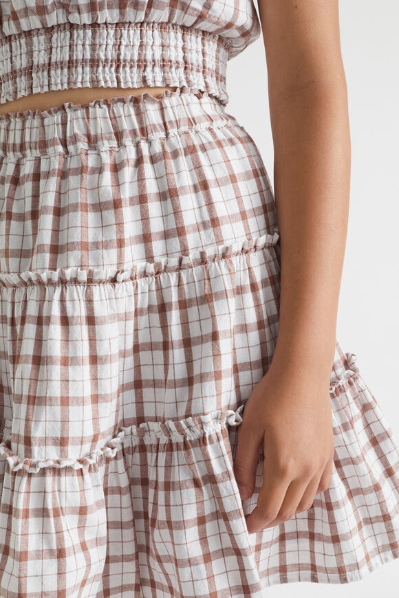 Check Skirt  Cocoa  hi-res