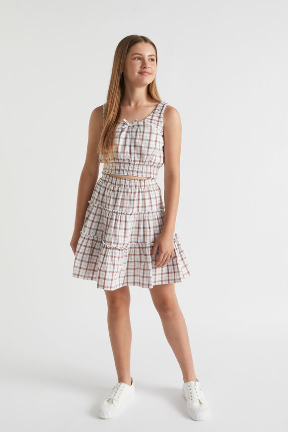 Check Skirt  Cocoa  hi-res