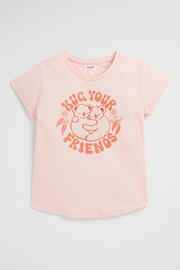 Hug Your Friends Tee  Dusty Rose  hi-res